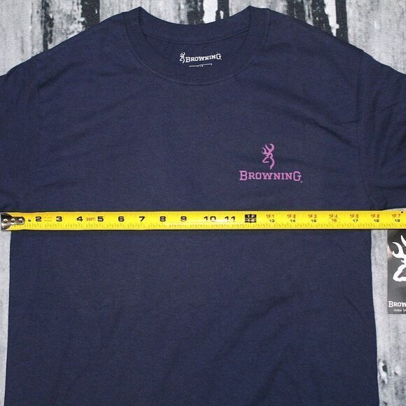 Browning Women's Grass Dog Graphic T-Shirt Navy Blue, Small - Women's Graphic To - Picture 5 of 6